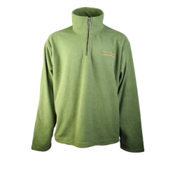 Mikina FLEECE řecká 3/4 zip ZELENÁ použité